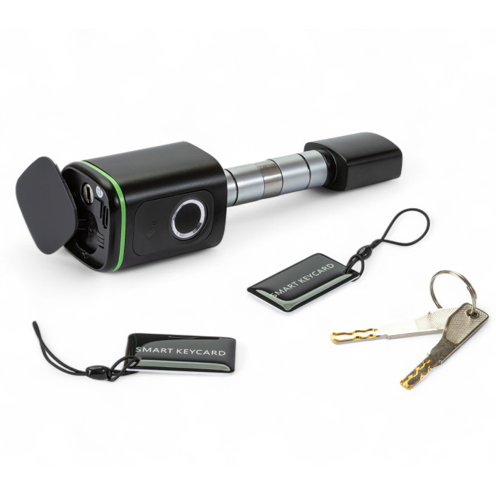 Розумний замок Bluetooth на сердечник для дверей Tervix Pro Line Smart door Lock BT