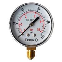 манометр Tervix Pro Line 50 0-6 бар 1/4" рад.