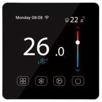 Кімнатний сенсорний термостат з WiFi управлінням Tervix Pro Line WiFi TouchScreen Thermostat (котел), чорний