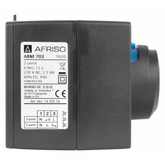 привід AFRISO ARM 703, 2-точки, 230В, 12 сек