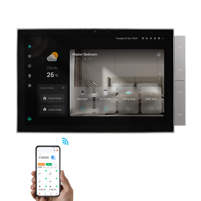 Центральная панель управления умным домом 10'' Tervix Pro Line WiFI+BT+ZigBee