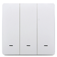 Розумна клавішна кнопка-вимикач Tervix Pro Line ZigBee Push Button (3 клавіші), на батар.