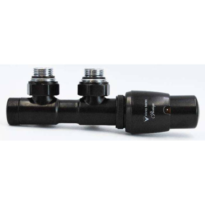 Комплект термостатичний 50mm Vario Term TWINS правий, матовий чорний, (TSGS0224CFK/P)