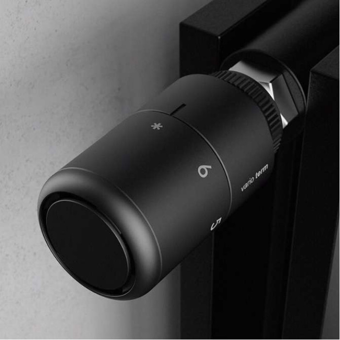 Термостатическая головка Tucan GS.10C (резьба M30x1,5), матовый черный, 000M665A124