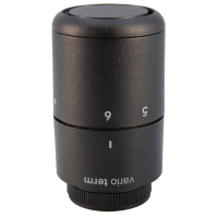 Термостатическая головка Tucan GS.10 (резьба M30x1,5), структ. черный, 000M666A014