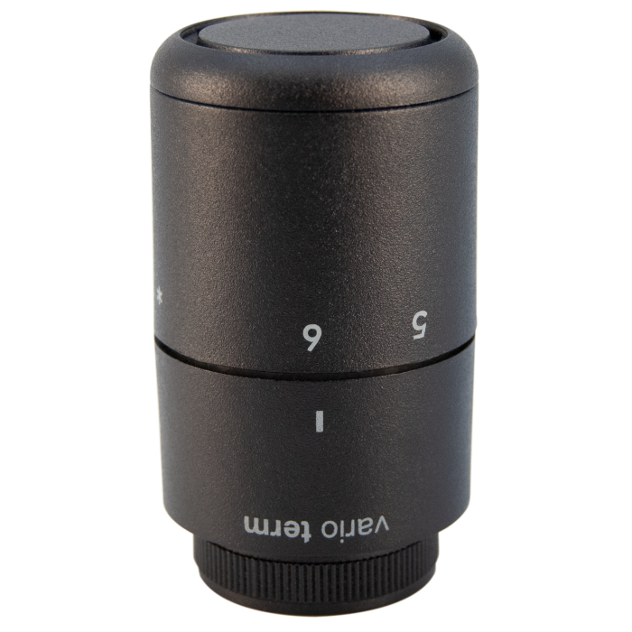 Термостатическая головка Tucan GS.10 (резьба M30x1,5), структ. черный, 000M666A014