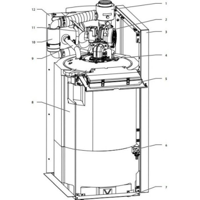 Котел газовый конденсационный Vaillant ecoVIT exclusiv VKK 286/4 INT 0010007514