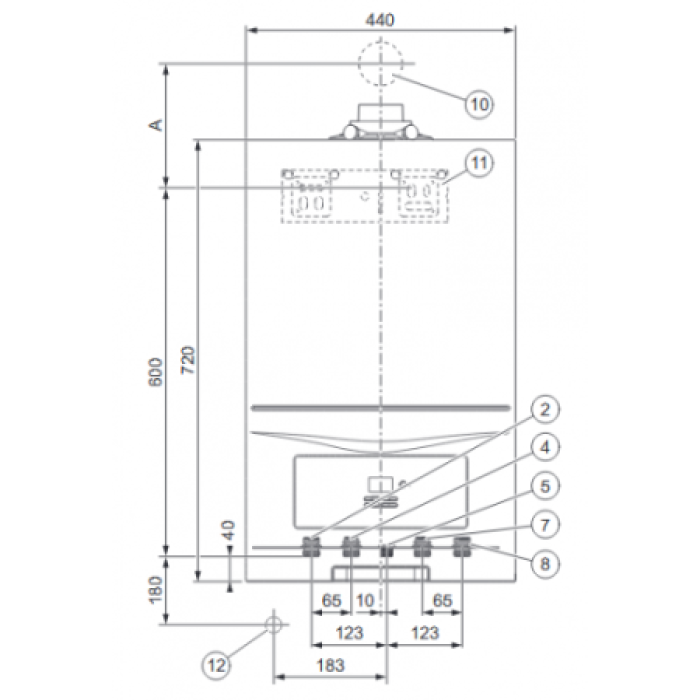 Котел газовый конденсационный Vaillant ecoTEC pure VUW 246/7-2 (H-INT IV) 0010023030