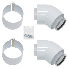 Концентрическое колено Vaillant 45° 80/125 мм (турбо)
