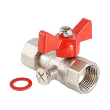 Кран шаровой Valtec для подключения манометра вн-вн 1/2"x1/4" VT.807.N.0402