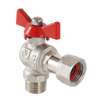 Кран кульовий Valtec кутовий з накидною гайкою вн-нар 1"х1" VT.267.N.0606