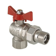 Кран шаровой Valtec угловой с полусгоном вн-нар 1" Base VT.228.N.06