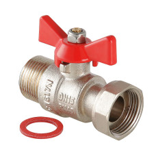 Кран шаровый Valtec латунный с накидной гайкой вн-нар 1" VT.260.N.0606