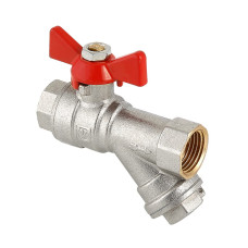 Кран кульовий Valtec з фільтром механічного очищення вн-вн 1/2" Combi VT.293.N.04