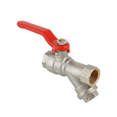 Кран шаровой Valtec со встроенным фильтром вн-вн 1/2" Combi VT.292.N.04