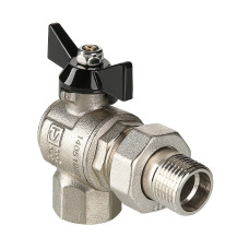 Кран шаровой Valtec усиленный угловой с полусгоном вн-нар 1/2" Perfect VT.328.N.04