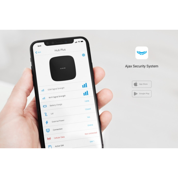 Ajax Комплект охранной сигнализации StarterKit 2, hub2, motionprotect, doorprotect, spacecontrol, jeweller, беспроводной, белый