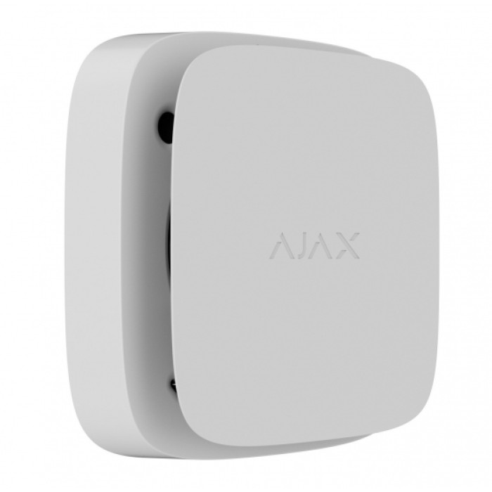 Ajax Датчик диму, температури та чадного газу, FireProtect 2 SB Heat Smoke CO Jeweler, незмінна батарея, бездротовий, білий