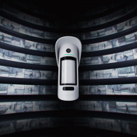Ajax Бездротовий датчик руху з камерою та фото по запиту MotionCam Outdoor PhOD, Jeweller, білий