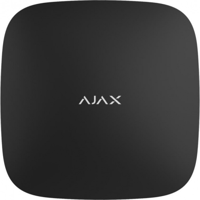 Ajax Интеллектуальная централь Hub Plus белая, gsm, ethernet, wi-fi, jeweller, беспроводная, черный
