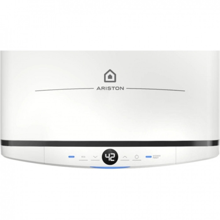 Водонагрівач електричний  Ariston VELIS PRO 100 EU плаский, слім, 100л, 2*1,5 кВт, емал. нагр. ел, ун. монтаж, ел. кер-ня, B, білий