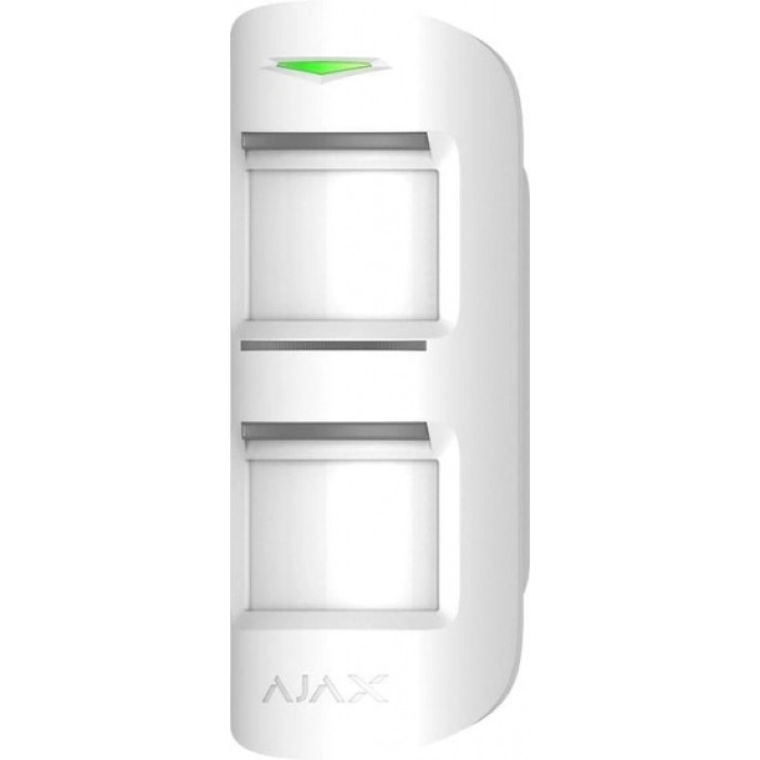 Ajax Беспроводной уличный датчик движения MotionProtect Outdoor, Jeweller, CR123A x 2 шт, белый