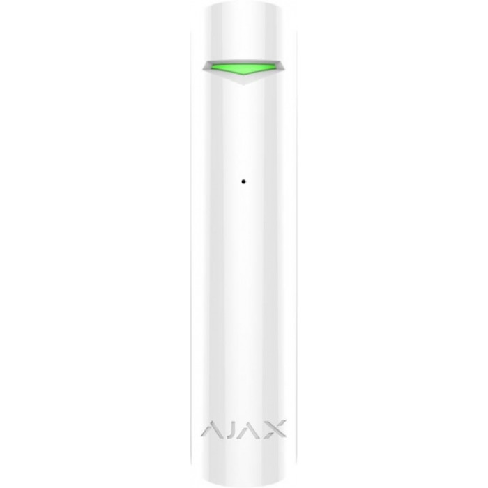 Ajax Беспроводной датчик разбиения стекла GlassProtect, Jeweller, 3V CR123A, белый