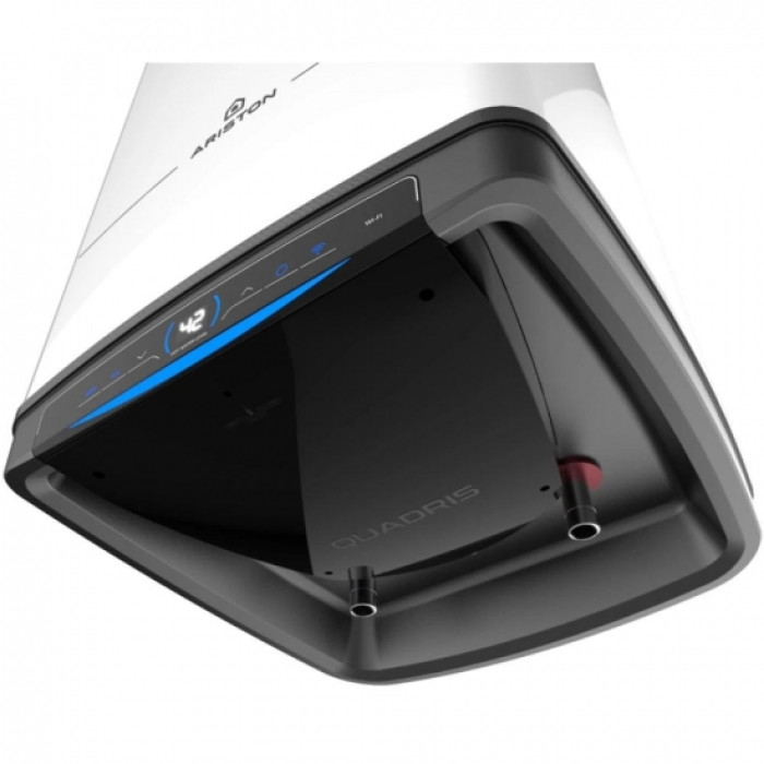 Водонагрівач електр. Ariston QUADRIS 150 WIFI FR EU прямокутний, 150л, 2,4кВт, сух. нагр. елемент, ел. кер-ня, B, Франція, білий