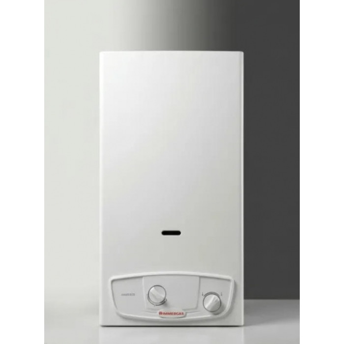 Газова колонка Immergas JULIUS ECO 14 14л/хв 24,3 кВт Low NOx розпалювання від батарейок білий