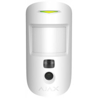 Ajax Датчик движения с камерой MotionCam, PhOD,Беспроводной, Jeweller, Белый