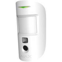 Ajax Датчик движения с камерой MotionCam, PhOD,Беспроводной, Jeweller, Белый