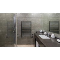 Hygge Family Полотенцесушитель электрический Oxford, 770х530х80мм, таймер-регулятор, сталь, черный матовый