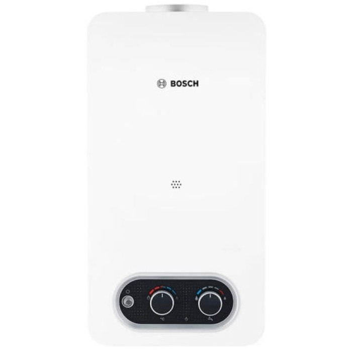 Газова колонка Bosch Therm 4000-T4004 10 л/хв 17.4 кВт регулювання потужності розпалювання від батарейок білий
