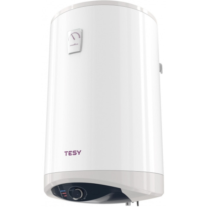 Tesy Водонагрівач електр. Modeco Ceramic S круглий із теплообмінником GCV6S 804724D C21 TS2RCP, 80л, 2,4кВт, сухий тен, мех. кер-ння, B, білий