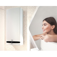 Водонагрівач електр. TESY Bellislimo Cloud плаский GCR 802722 E31 ECW Wi-Fi, 80л, 2,2кВт, ун. монтаж, електр. кер-ння, B, білий