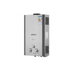ARDESTO Газова колонка X1, 10 л/хв., 20 кВт, розпалювання від батарейок, дисплей, нерж. сталь