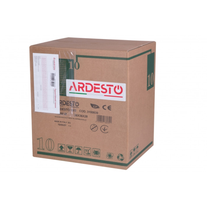 ARDESTO Водонагреватель электр. компакт, 10л, 1,2кВт, монтаж над мойкой, мех. кер-ния, A, Италия, белый
