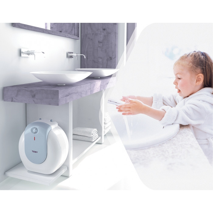 Tesy Водонагреватель электр. Bilight Compact 10U GCU 1020 L52 RC, 10л, 2кВт, монтаж под мойкой, мех. управление, B, белый